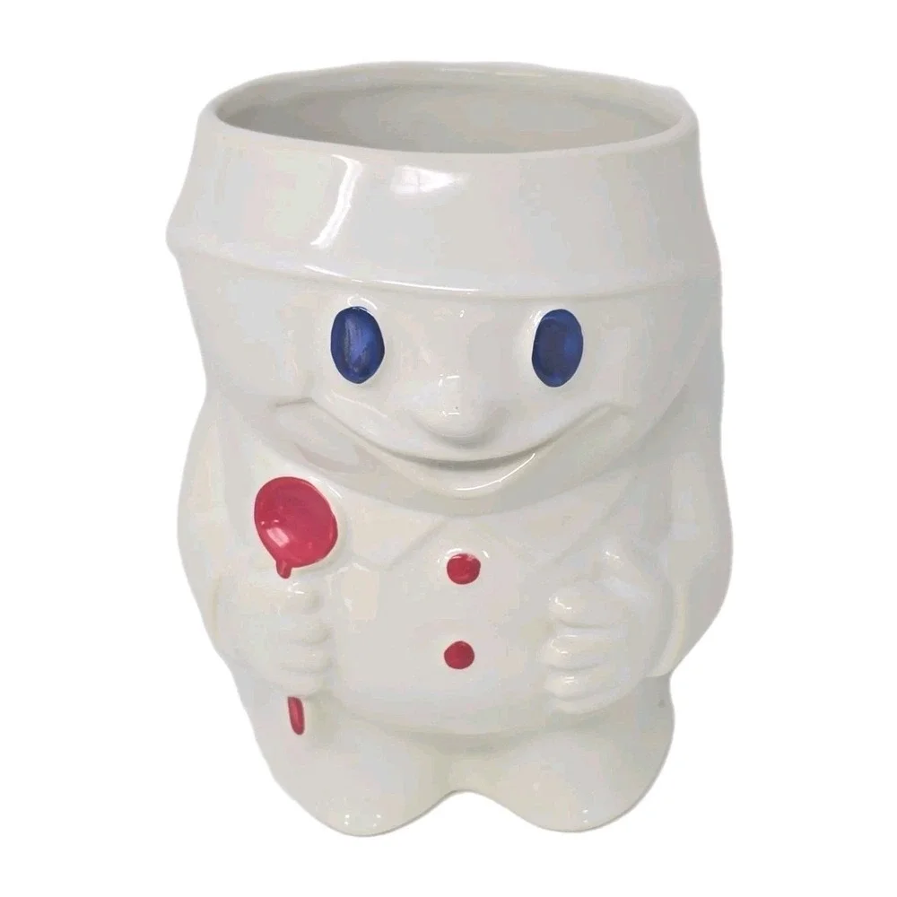 Vintage McCoy Bobby the Baker Cookie Jar 1970s‎ Ceramic Pottery Doughboy 183 U14